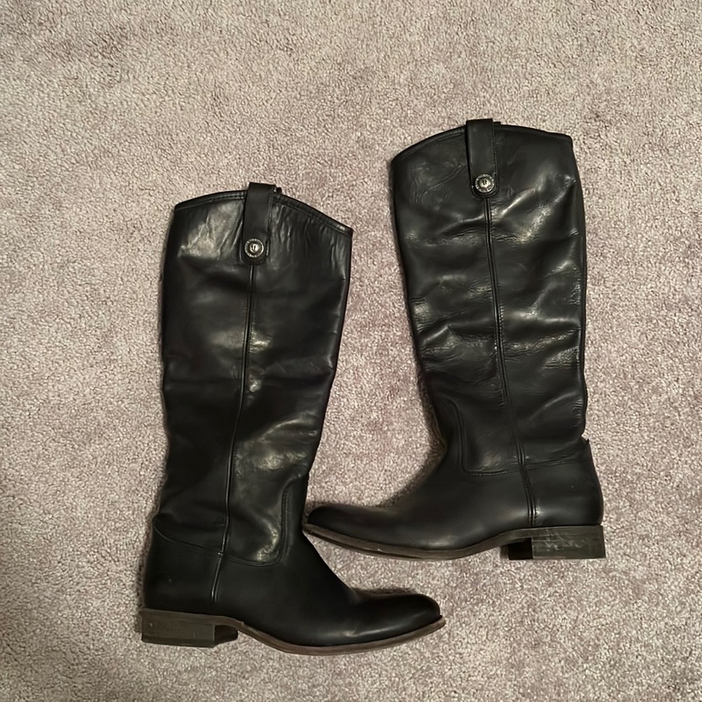 Black Frye Boots. Calf length. Great shape!